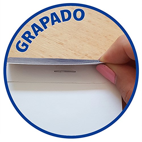 Enri 100103263 - Pack of 10 Stapled Notepads Without Cover, A7, weiß - Image 4