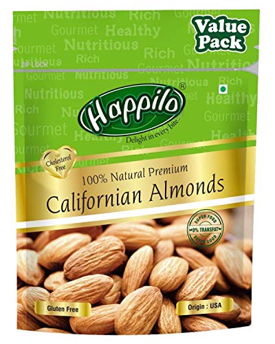 Image of Happilo 100% Natural Premium Californian Almonds Value Pack Pouch, 500 g & Happilo Premium Turkish Apricots, 200g