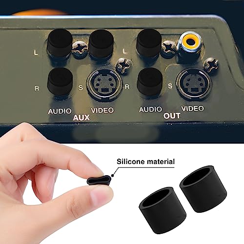 Tapones de silicona para conector RCA hembra, 10 pcs miniatura 2