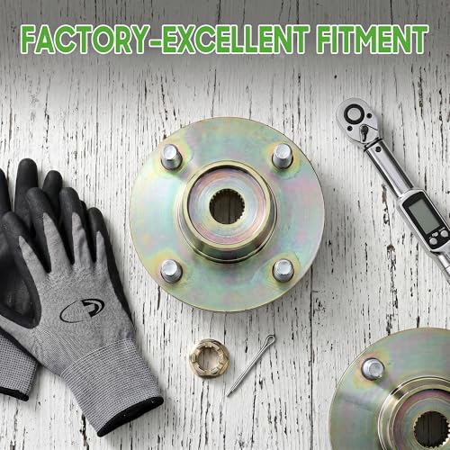 10L0L Golf Cart Rear Axle Hub Assembly Compatible with for Yamaha G8, G9 (1992-up) G14, G16 & G19-G22 Gas or Electric Golf Cart Replaces OEM# JN3-G6514-00, Pack of 2 by 10L0L - Used condition - Image 4