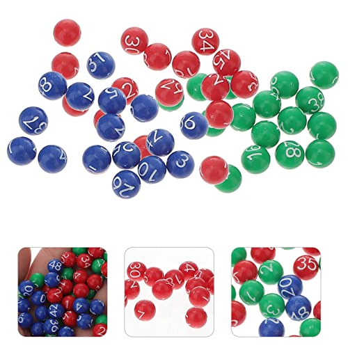 Zerodeko 49 STK Ball Der Lotteriemaschine Bälle Bingo- Tombolakugeln Aus Kunststoff Kapseln Tischtennisball Pong-bälle Pong Kugeln Verlorene Bingokugel Lotto Pog Mini Plastik Kind Kaugummi