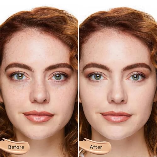 OETUIOW Cushion Foundation Concealer Full Coverage CC Cream, Nude - image 2