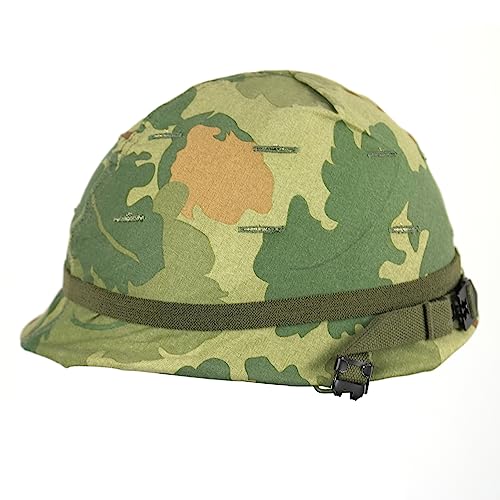 ANQIAO Vietnam War US M1 Helmet with Mitchell Cover