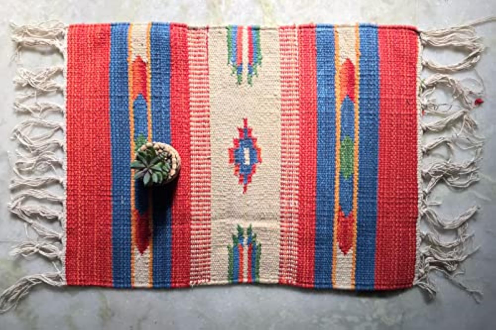 Set of 4 Zia Table Mats, 13x17 Inches