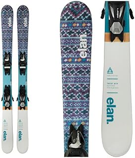 Elan Jr Twist Pro QS Ski w/EL 7.5 AC Shift B90 Black/Silver WB
