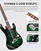Ibanez GRX70QA RG Gio Electric Guitar - Transparent Emerald Burst Bundle with Amplifer, Gig Bag, Tuner, Instrument Cable, Picks, Austin Bazaar Instructional DVD, and Polishing Cloth