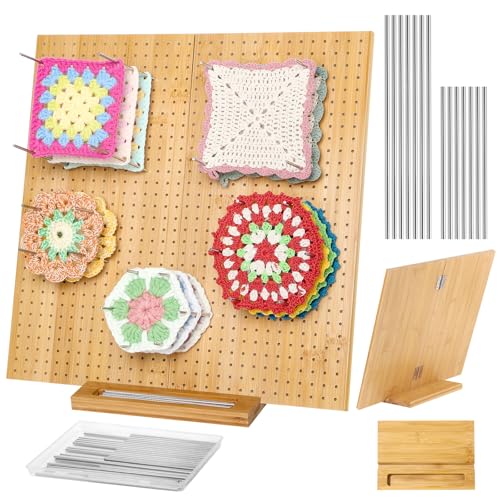 Tatiwoo 15.4" Foldable Wooden Blocking Board with 30 Pins
