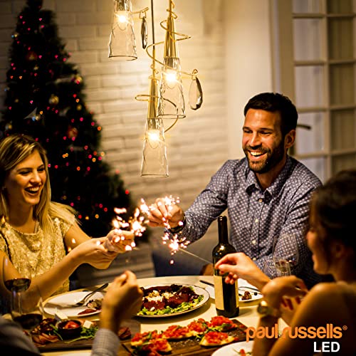 paul russells LED Candle Filament Light, 4.5W 40W Equivalent Replacement, 470LM Lumens, 2700K Warm White - Image 4