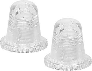 傘アクセサリー 交換用傘トップカバー 2個セット 透明アクリル製 傘先端キャップ 折りたたみ傘対応 傘修理部品 傘の先端保護