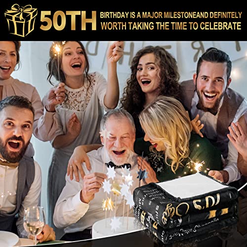 Happy 50Th Birthday Gifts For Men Women Blanket 1973 50Th Birthday Anniversary Wedding Decorations Turning 50 Years Old Bday Gift Idea For Husband Wife Dad Mom Back In 1973 Throw Blanket 60Lx50W Inch #TOP5