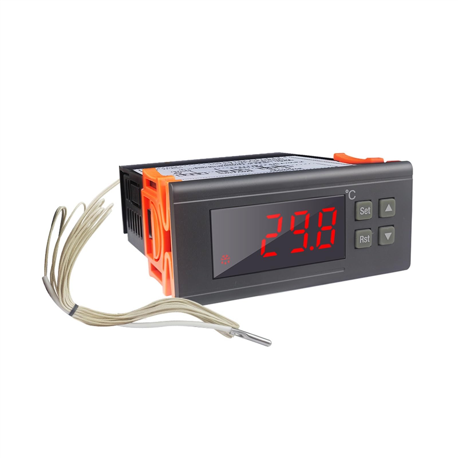 0P7BR328B Digital Thermostat Temperature Controller AC 220V 30A Control -30~300 Celsius Red LED + 2m NTC Sensor