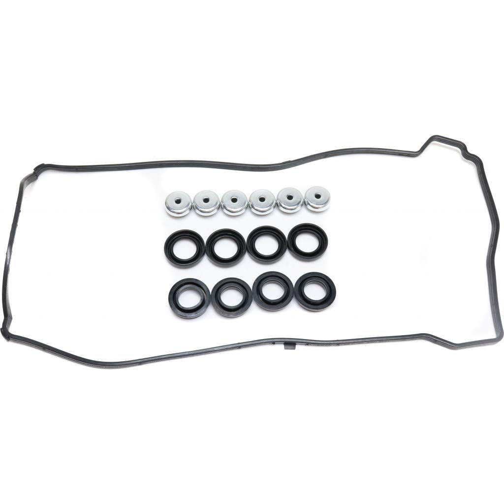 for Acura TSX Valve Cover Gasket 2004 05 06 07 08 2009 | Rubber Material | 4 Cyl | 2.0L/2.4L Engine | w/Grommets & Spark Plug Tube Seals