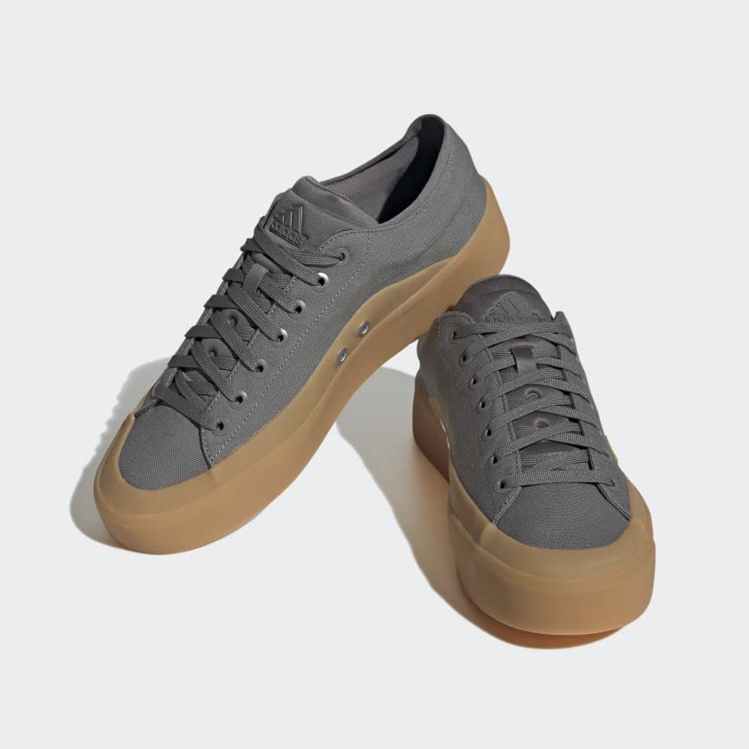 Image of adidas Mens Znsored Lace Up Sneakers Shoes Casual - Grey