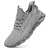 ZMBCYG Schuhe Sneaker Damen Sportschuhe Turnschuhe Fitnessschuhe Laufschuhe Tennisschuhe Freizeitschuhe Straßenlaufschuhe Hallenschuhe Outdoor Schuhe Grau 38