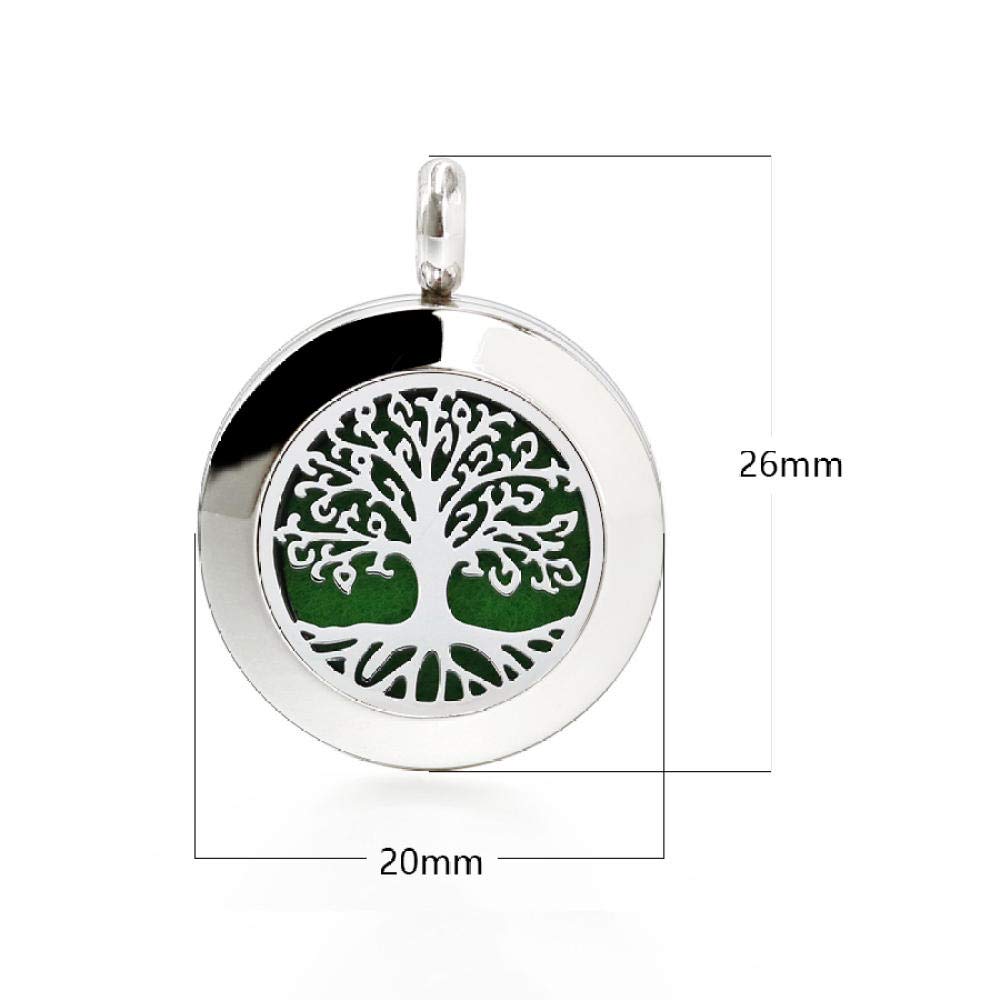 Nuovo 20mm Vari Modelli Inserto Profumo Pad Medaglione Collana con ciondolo per aromaterapia in acciaio inossidabile Diffusore di oli essenziali Gioielli  36