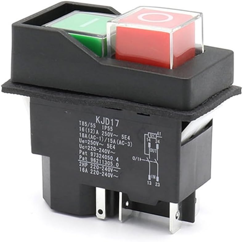 Safety First KJD17 Electromagnetic Switch for Power Tools and Large Machinery