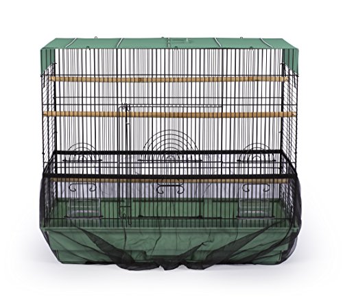Image of Prevue Pet Products 820B Mesh Bird Seed Catcher, Black, Small /7 inch