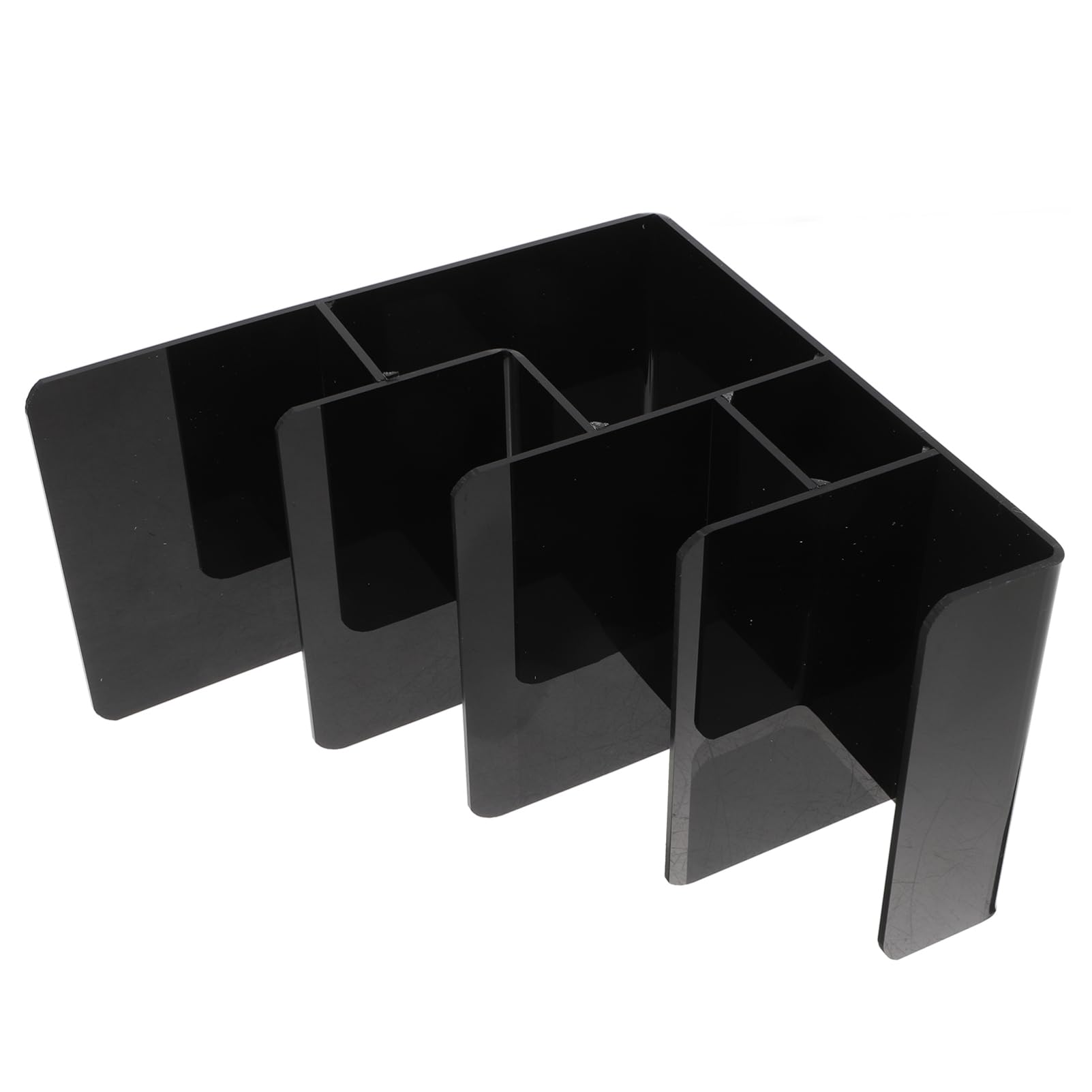 SOLUSTRE Elegant Acrylic Display Stand 4 Layer Wallet Organizer Fashion Sunglass Rack Sturdy Jewelry Holder Space-saving for Store Layout