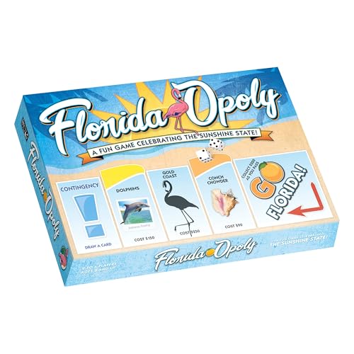 Florida-Opoly juego de mesa para 2-6 jugadores edad 8+ miniatura 1