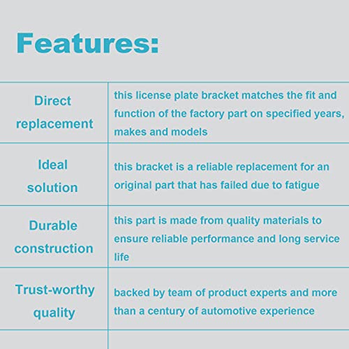 Ensun Lr019327 Rear License Plate Nameplate Holder Bracket Fits Range Rover Sport Evoque Lr2 Lr3 Lr4 #TOP1