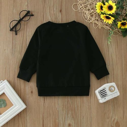 Youth Solid Classic Hoodies Infant Boys Girls Birthday Long Sleeve Letter Prints T Shirt for Boys Girls 5-164