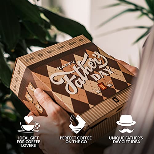 Father's Day Gift Box for Coffee Lovers - 5 of The World's Finest Single Estate Specialty & Organic Coffees | Brew & Enjoy Anytime, Anywhere | Hamper Style Letterbox Gift Idea for Dad & Husband