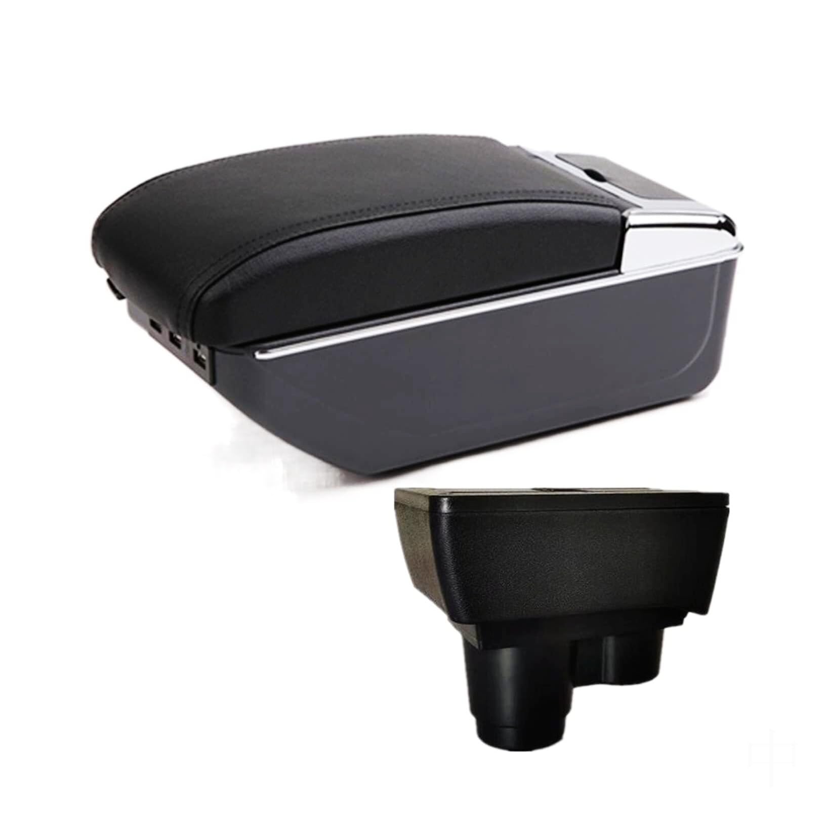 GTDTKGANAK Storage Box For Dacia For Duster 2018-2022 Center Console Armrest Storage For Box with USB(C2 7usb)