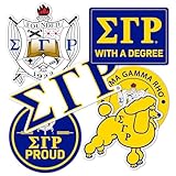 Desert Cactus Sigma Gamma Rho Sticker SGR Poodles Divine 9 D9 Multiple Size Sticker Decal Laptop Water Bottle Car (T2-11)