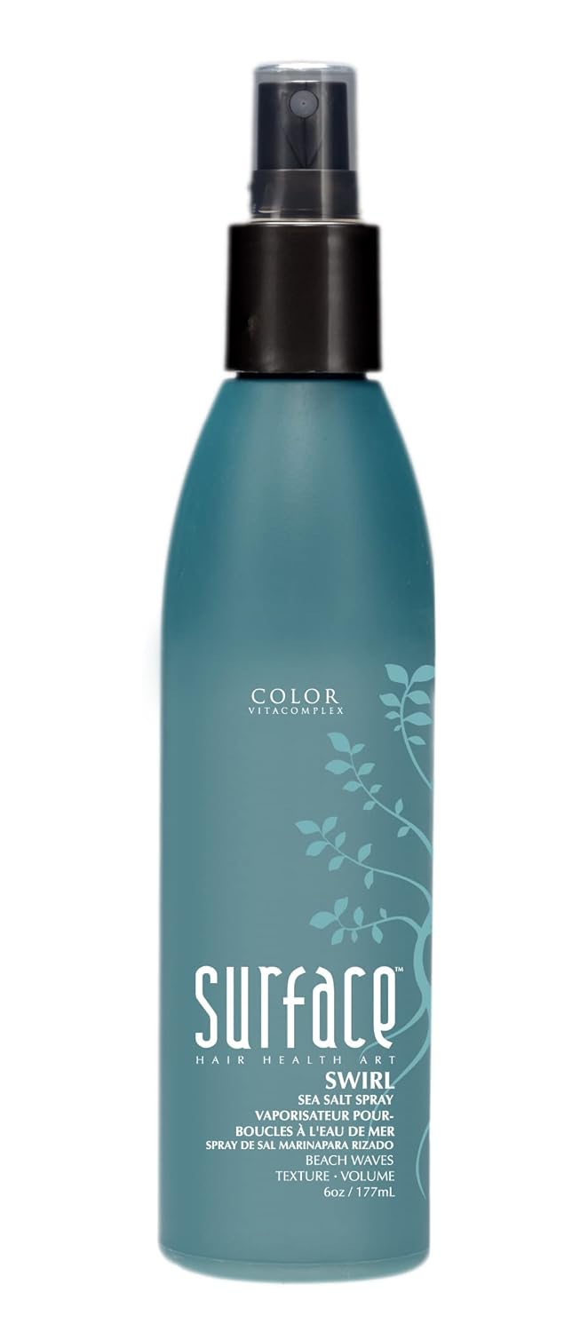 Surface Hair - SWIRL Sea Salt Spray - Get Beach Waves, Add Texture And Volume, 6 Fl. Oz.