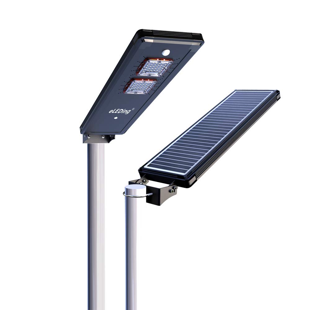 Solar Power AI-Smart 3200 Lumens Cree LED Light w/ 13FT Detachable Poles