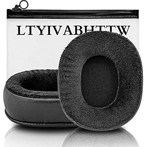 Arctis 7 Ear Cushion Replacement Ear Pads Compatible with ATH-M50x M50 M40, Arctis 7 Arctis Pro, ATH-WS1100iS, HD280 Pro, MDR-7506 V6 Headphone (Hybrid Velour) Cover