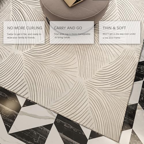 Tapis rayé gris 80x150 antidérapant et lavable pour sécuriser et décorer le sol - 4
