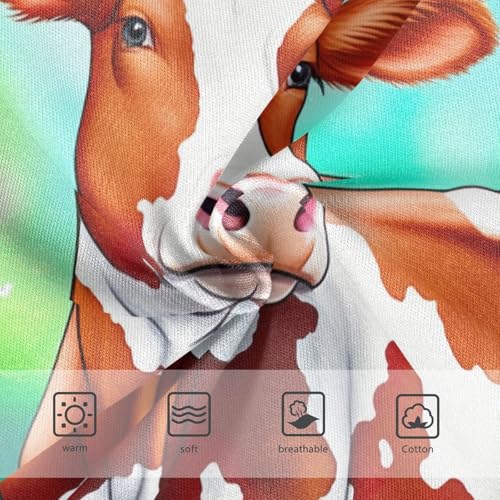 Cute Brown White Cow Field Toddler Girls Underwear 2t Cotton Panties Little Girl Print Briefs Undies Kids3