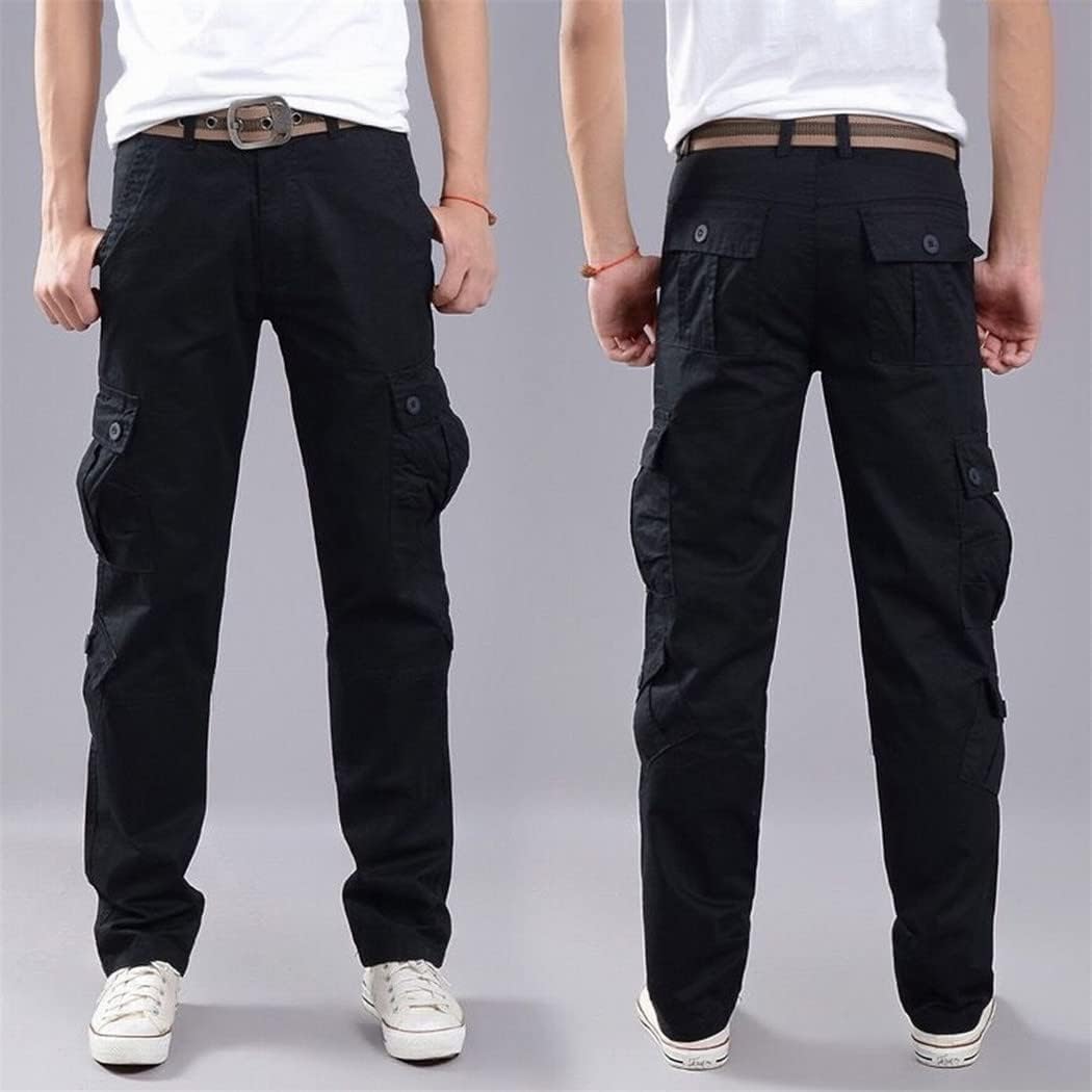 Men's Multi-Pocket Tactical Casual Pants Military Joggers Cargo Pants Outdoor Hiking Sweatshirt Hip Hop Bottom