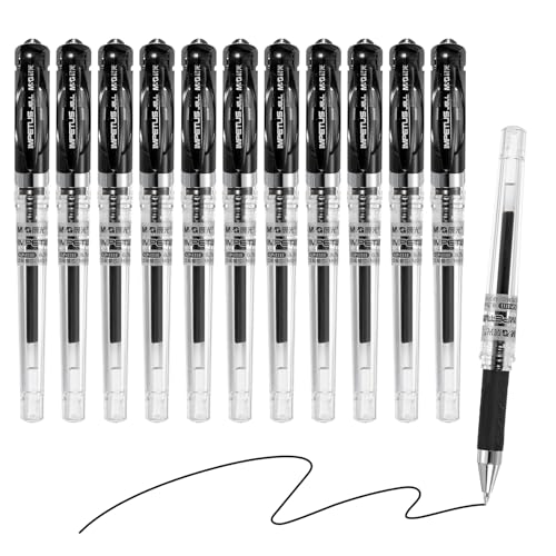 Bolígrafos M&G Gel 0.7 mm Negro x 12 unidades miniatura 1