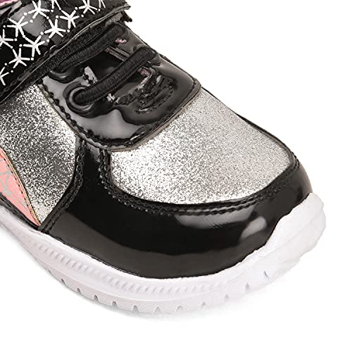 Image of Toothless Kids Girls Black Sports Shoes - 12 UK (TLPGSP2991)