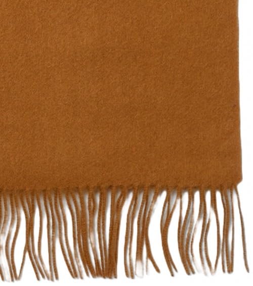 Écharpe laine d'agneau femme Failsworth moutarde, le grand classique des accessoires d'hiver
