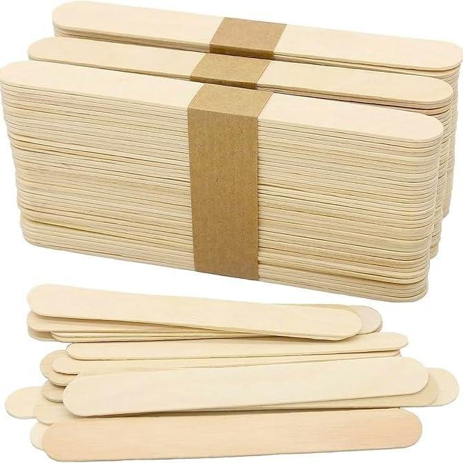 [100 Count] 6 Inch Wooden Craft Sticks | Wooden Ice Cream Sticks | Multi-Purpose - Plain-image-30