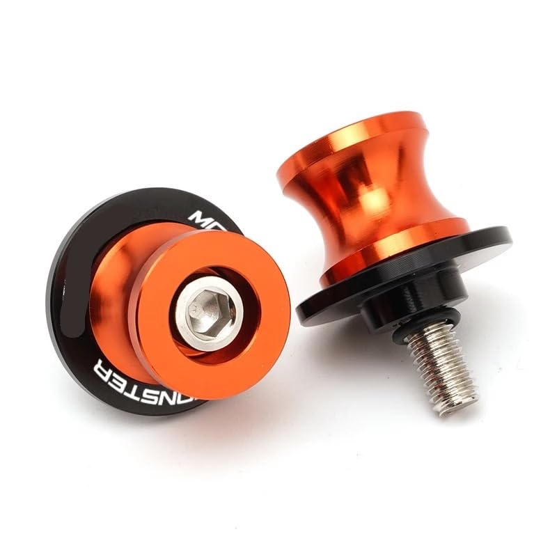 Sliders bras oscillant 6mm CNC anodisé de haute précision pour cadre Ducati Monster 821