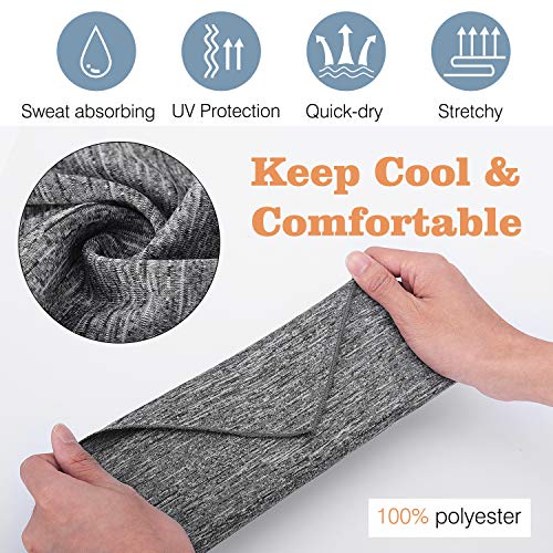 Moko Scarf Mask Bandana With Ear Loops 3 Pack, Neck Gaiter Balaclava With Filter Pocket Uv Sun Protection Face Mask For Dust Wind Motorcycle Cycle Bandana Headband For Women Men, Magenta/Black/Gray #TOP2