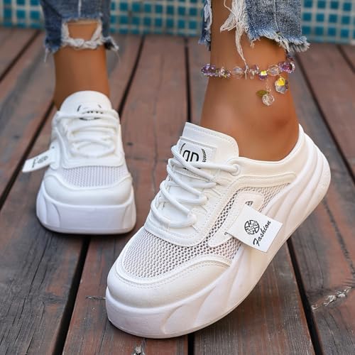 Women's Loafers Slip-On Sneakers - Lightweight Fabric Upper with PVC Sole, Comfortable Low-Top Casual Shoes for Walking, Shopping, Travel, and Beach Activities4