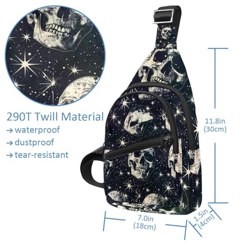 Mochila cruzada de calavera compacta para entrenar sin rebotes 4