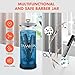 TASALON Barber Jar (45.5 oz) with Crystal Handle - Disinfectant Jar for Salon, Spa and Manicure Shop - Durable Glass and Sterilizing Container with Removable Stainless Steel Basket - Large