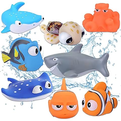 8Pcs Finding Nemo Bath Squirters Toy Set Cover