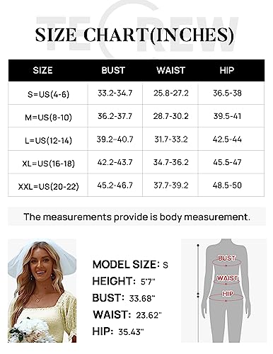 Tecrew Women Swiss Dot Square Neck Flowy Mini Dress Short Sleeve High Waist Swing Dress, Pink, Large #TOP4