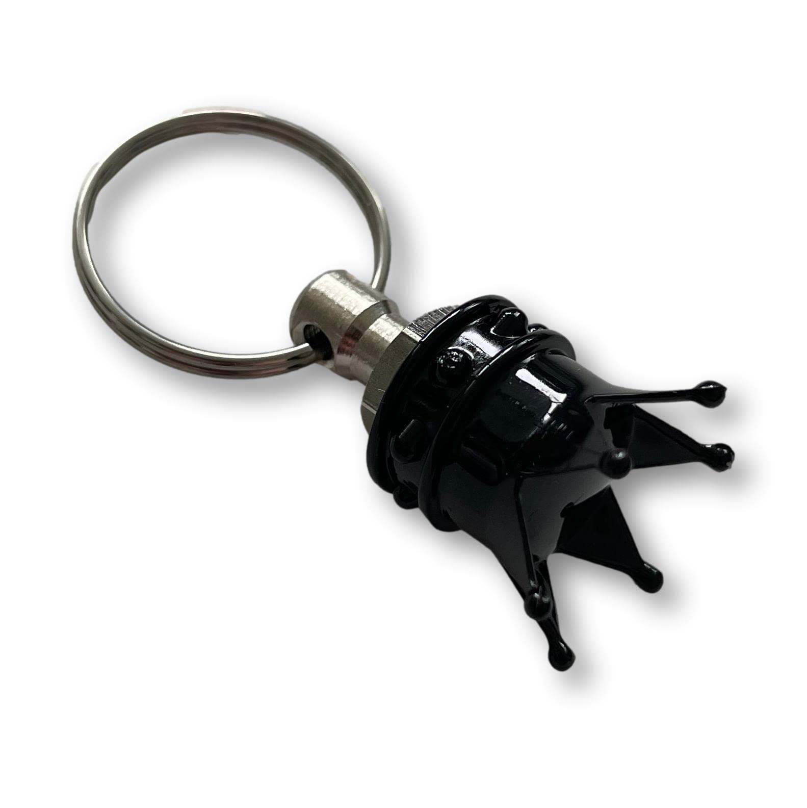 KUSTOM66 Key Ring Crown Black, black, S