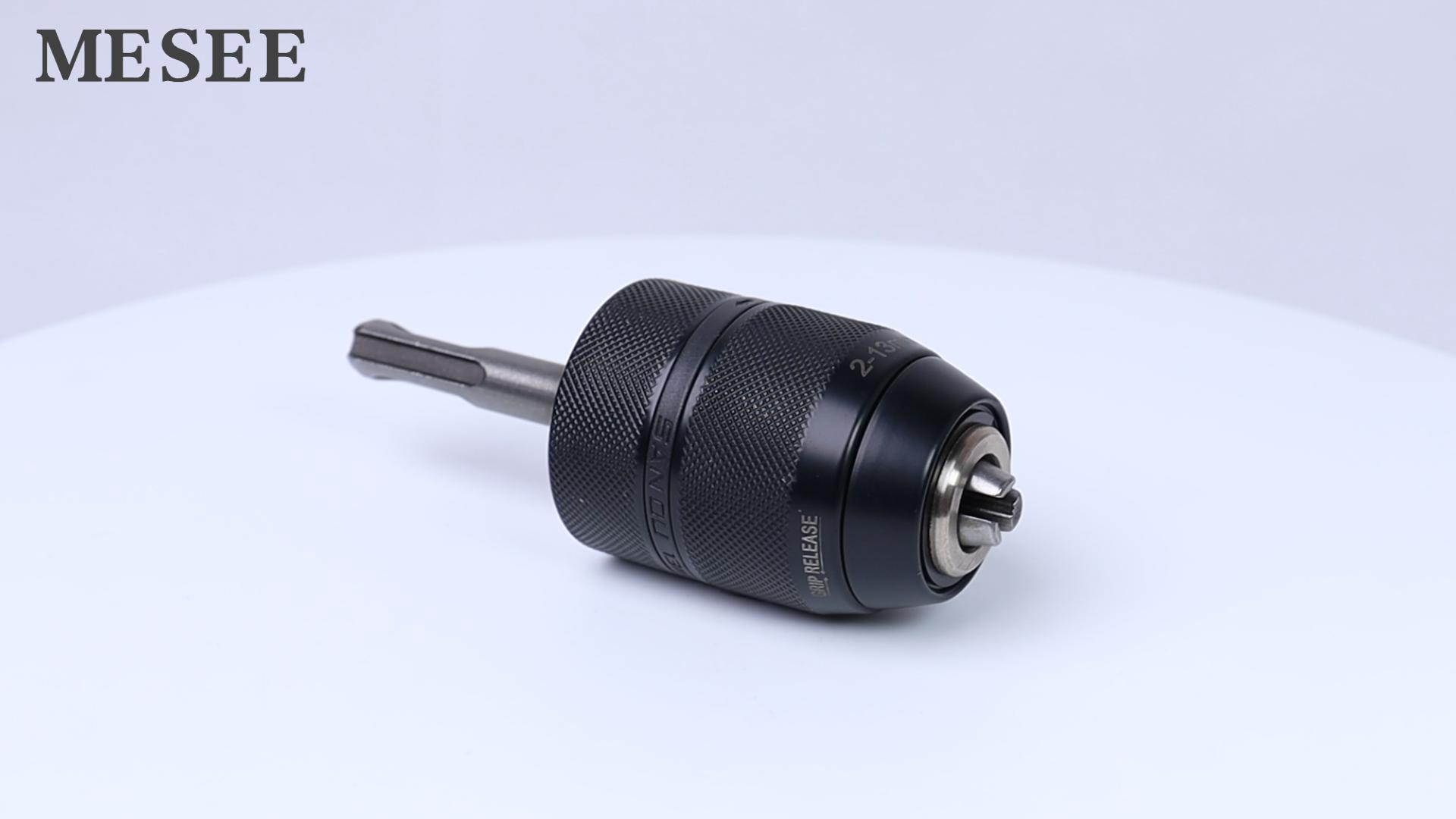Treki Adaptateur Mandrin Perçage SDS 2-13mm Adaptateur de Mandrin sans Clé 1/2-20UNF Mandrin à Percussion à Changement Rapide Adaptateur de Perçage avec SDS Plus Convertisseur de Mandrin de Perceuse