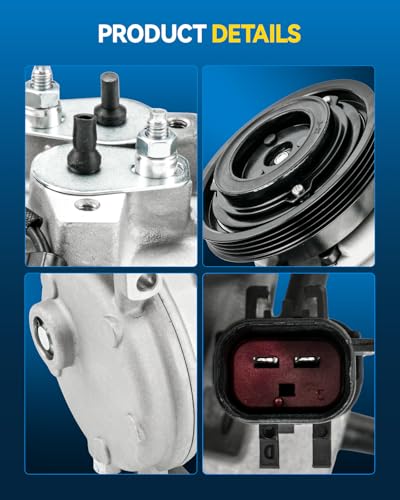 Image of PHILTOP 77378 Air Conditioner AC Compressor with Clutch for Dodge Neon 2000-2002, Plymouth Neon 2000-2001