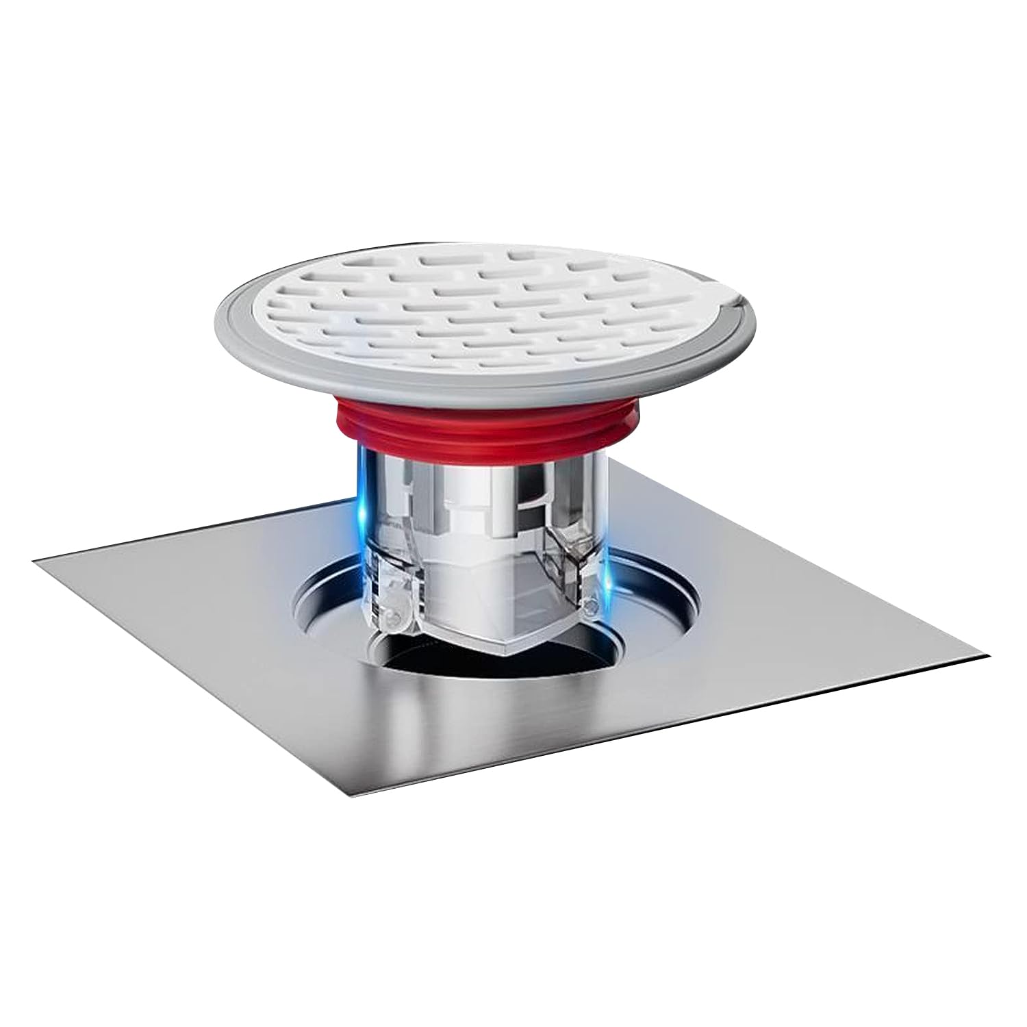 Donaasoal Shower Floor Drain Floor Drain Deodorizer Sewer Anti-Odor Cover Backflow Preventer-One Way Valve