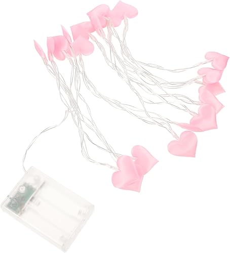Miniatura 8 de PRETYZOOM Cadena de luces de amor de cadena de luces de hadas de batería de luces de hadas de corazón Guirnaldas luminosas de interior forma de